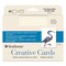 Strathmore Creative Cards and Envelopes - Full Size, Palm Beach White with Deckle Edge, Pkg of 20